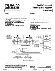 ADSP-BF561SBB600 datasheet pdf Analog Devices