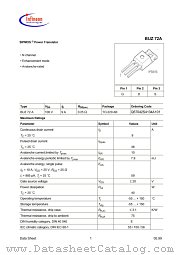 BUZ 72 A datasheet pdf Infineon
