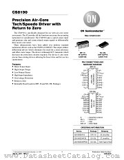 CS8190 datasheet pdf ON Semiconductor