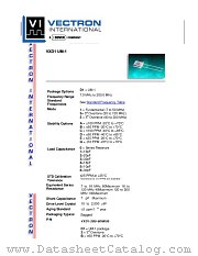 VXD1 datasheet pdf Vectron