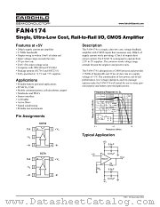 FAN4174IP5X datasheet pdf Fairchild Semiconductor