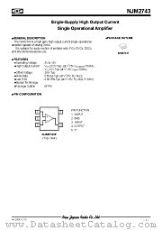 NJM2743 datasheet pdf New Japan Radio