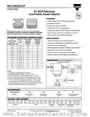 IHLP-2525CZ-07 datasheet pdf Vishay