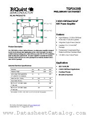 TQP2420B datasheet pdf TriQuint Semiconductor