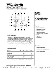 TQ5135 datasheet pdf TriQuint Semiconductor