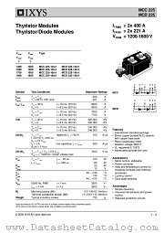 MCC225-18IO1 datasheet pdf IXYS