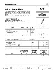 MV104 datasheet pdf ON Semiconductor