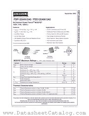 FDD120AN15A0 datasheet pdf Fairchild Semiconductor