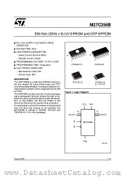 M27C256B-45XF1 datasheet pdf ST Microelectronics