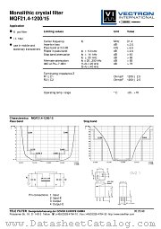 MQF21.4-1200/15 datasheet pdf Vectron
