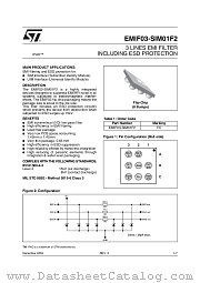 EMIF03-SIM01F2 datasheet pdf ST Microelectronics