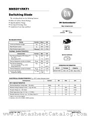 MMSD71RKT1 datasheet pdf ON Semiconductor