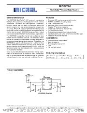 MICRF008 datasheet pdf Micrel Semiconductor