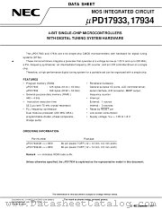 UPD17933GK-XXX-BE9 datasheet pdf NEC
