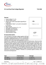 TLE 4299 GM datasheet pdf Infineon