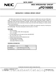 UPD16805GS-T2 datasheet pdf NEC