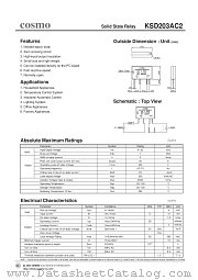 KSD203AC2 datasheet pdf Cosmo Electronics