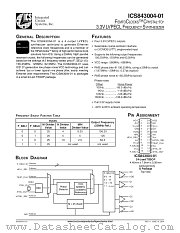 ICS843004-01 datasheet pdf Texas Instruments