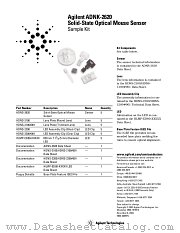 ADNS-2620 datasheet pdf Agilent (Hewlett-Packard)