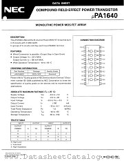 UPA1640 datasheet pdf NEC