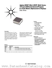 HDSP-S80G datasheet pdf Agilent (Hewlett-Packard)