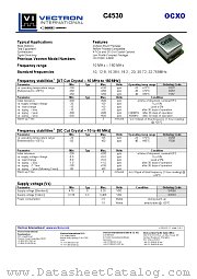 C4530 datasheet pdf Vectron