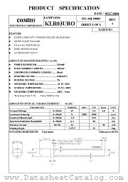 KLR03URO datasheet pdf Cosmo Electronics
