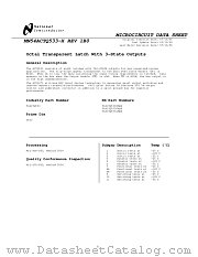 54ACTQ533LMQB datasheet pdf National Semiconductor