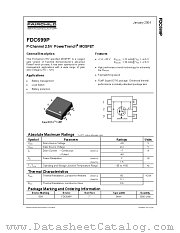 FDC699P datasheet pdf Fairchild Semiconductor
