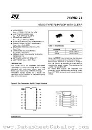 74VHC174 datasheet pdf ST Microelectronics