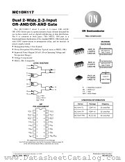 MC10H117MEL datasheet pdf ON Semiconductor