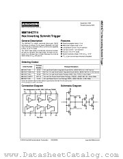 MM74HCT14SJ datasheet pdf Fairchild Semiconductor