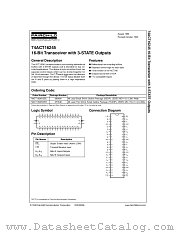 74ACT16245MTD datasheet pdf Fairchild Semiconductor