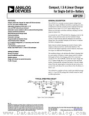 ADP2291ACPZ-R7 datasheet pdf Analog Devices