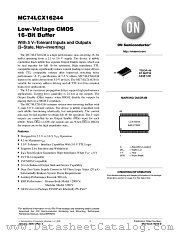MC74LCX16244DT datasheet pdf ON Semiconductor