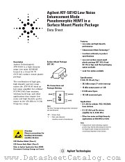 ATF-58143 datasheet pdf Agilent (Hewlett-Packard)
