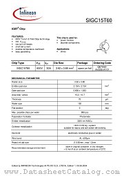 SIGC15T60 datasheet pdf Infineon