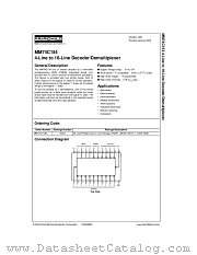 MM74C154N datasheet pdf Fairchild Semiconductor