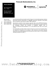 MPC7410 datasheet pdf Freescale (Motorola)