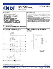IDT74CBTLV3257Q datasheet pdf IDT