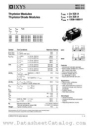 MCC312-16IO1 datasheet pdf IXYS