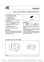 74V2G132 datasheet pdf ST Microelectronics