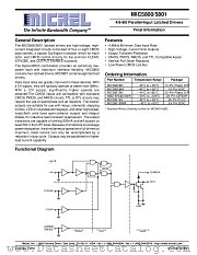 MIC5800 datasheet pdf Micrel Semiconductor