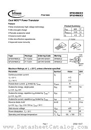 SPU04N60C2 datasheet pdf Infineon