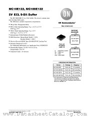 MC100E122FNR2 datasheet pdf ON Semiconductor
