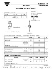 SUD50N03-16P datasheet pdf Vishay