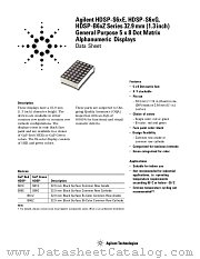 HDSP-S66G datasheet pdf Agilent (Hewlett-Packard)