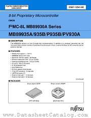 MB89P35A datasheet pdf Fujitsu Microelectronics