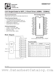 ICS95V157 datasheet pdf Texas Instruments