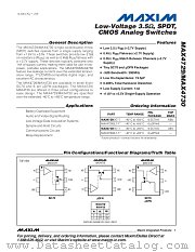 MAX4729 datasheet pdf MAXIM - Dallas Semiconductor